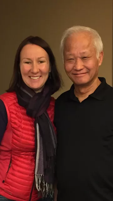 Terry Plante with Dr. Richard Tan, creator of the "Dr. Tan Balance Method", an advanced and effective acupuncture method"